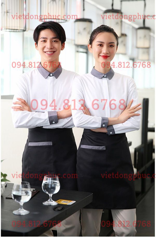 C&aacute;c mẫu &aacute;o sơ mi đồng phục Nh&agrave; h&agrave;ng - Kh&aacute;ch sạn mới nhất hiện nay