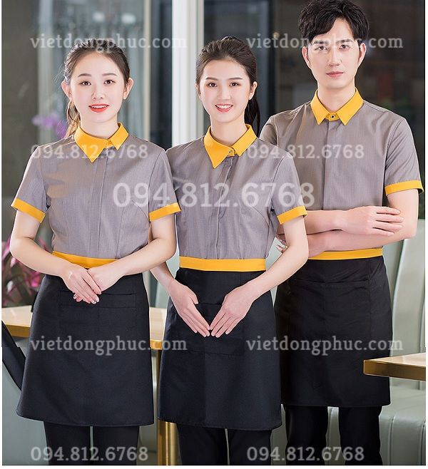 C&aacute;c mẫu &aacute;o sơ mi đồng phục Nh&agrave; h&agrave;ng - Kh&aacute;ch sạn mới nhất hiện nay