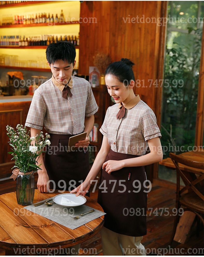 C&aacute;c mẫu &aacute;o sơ mi đồng phục Nh&agrave; h&agrave;ng - Kh&aacute;ch sạn mới nhất hiện nay