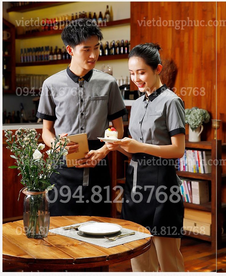 C&aacute;c mẫu &aacute;o sơ mi đồng phục Nh&agrave; h&agrave;ng - Kh&aacute;ch sạn mới nhất hiện nay